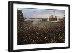 Mets Fans Bombarding the Field-null-Framed Photographic Print