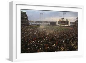 Mets Fans Bombarding the Field-null-Framed Photographic Print