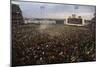 Mets Fans Bombarding the Field-null-Mounted Photographic Print