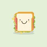 Sandwich Cartoon Vector Illustration-metsi-Art Print