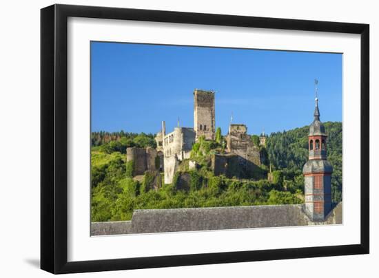 Metternich Castle About Saint Josef Church, Beilstein, Moselle River, Rhineland-Palatinate, Germany-Chris Seba-Framed Photographic Print