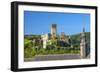 Metternich Castle About Saint Josef Church, Beilstein, Moselle River, Rhineland-Palatinate, Germany-Chris Seba-Framed Photographic Print