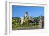 Metternich Castle About Saint Josef Church, Beilstein, Moselle River, Rhineland-Palatinate, Germany-Chris Seba-Framed Photographic Print