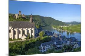 Metternich Castle About Saint Josef Church, Local Overview Beilstein, Rhineland-Palatinate-Chris Seba-Mounted Premium Photographic Print