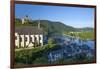 Metternich Castle About Saint Josef Church, Local Overview Beilstein, Rhineland-Palatinate-Chris Seba-Framed Photographic Print