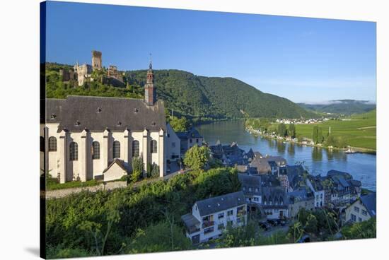 Metternich Castle About Saint Josef Church, Local Overview Beilstein, Rhineland-Palatinate-Chris Seba-Stretched Canvas