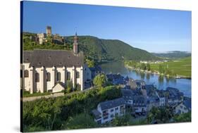 Metternich Castle About Saint Josef Church, Local Overview Beilstein, Rhineland-Palatinate-Chris Seba-Stretched Canvas