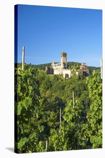 Metternich Castle About Vineyards, Beilstein, Moselle River, Rhineland-Palatinate, Germany-Chris Seba-Stretched Canvas