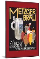 Metzger Blau-null-Mounted Art Print