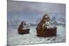 Meules, effet de neige, 1891-Claude Monet-Mounted Giclee Print