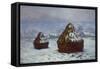 Meules, effet de neige, 1891-Claude Monet-Framed Stretched Canvas