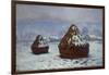 Meules, effet de neige, 1891-Claude Monet-Framed Giclee Print