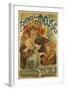 Meuse Beer-Alphonse Mucha-Framed Giclee Print