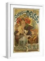 Meuse Beer-Alphonse Mucha-Framed Giclee Print