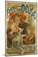 Meuse Beer-Alphonse Mucha-Mounted Giclee Print