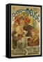 Meuse Beer-Alphonse Mucha-Framed Stretched Canvas