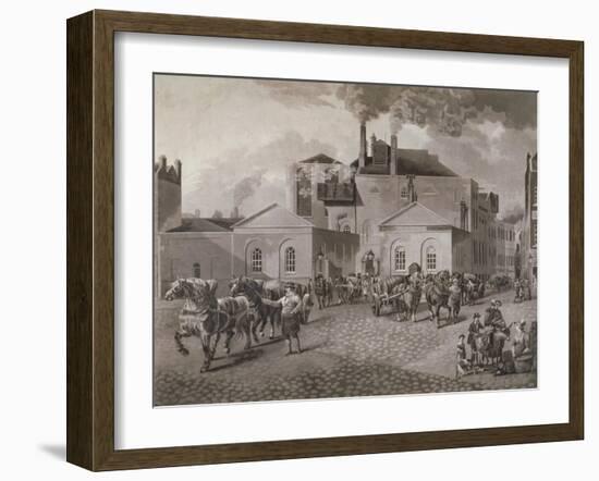 Meux's Brewery, Tottenham Court Road, London, C1830-Joseph Constantine Stadler-Framed Giclee Print