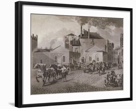 Meux's Brewery, Tottenham Court Road, London, C1830-Joseph Constantine Stadler-Framed Giclee Print