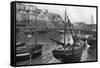 Mevagissey Harbour, Cornwall, 1924-1926-Underwood-Framed Stretched Canvas