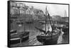 Mevagissey Harbour, Cornwall, 1924-1926-Underwood-Framed Stretched Canvas