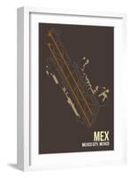 MEX Airport Layout-08 Left-Framed Giclee Print