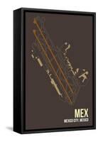 MEX Airport Layout-08 Left-Framed Stretched Canvas