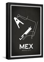 MEX Mexico City Airport-null-Framed Poster