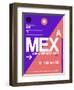 MEX Mexico City Luggage Tag 1-NaxArt-Framed Art Print