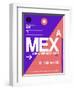 MEX Mexico City Luggage Tag 1-NaxArt-Framed Art Print