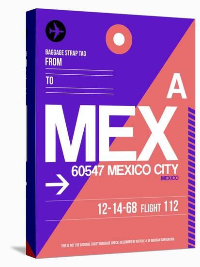 MEX Mexico City Luggage Tag 1-NaxArt-Stretched Canvas