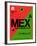 MEX Mexico City Luggage Tag 2-NaxArt-Framed Art Print