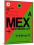 MEX Mexico City Luggage Tag 2-NaxArt-Mounted Art Print