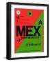 MEX Mexico City Luggage Tag 2-NaxArt-Framed Art Print