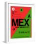 MEX Mexico City Luggage Tag 2-NaxArt-Framed Art Print