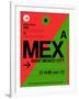 MEX Mexico City Luggage Tag 2-NaxArt-Framed Art Print