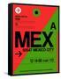 MEX Mexico City Luggage Tag 2-NaxArt-Framed Stretched Canvas