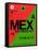 MEX Mexico City Luggage Tag 2-NaxArt-Framed Stretched Canvas