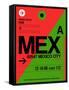 MEX Mexico City Luggage Tag 2-NaxArt-Framed Stretched Canvas