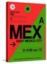 MEX Mexico City Luggage Tag 2-NaxArt-Stretched Canvas