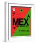 MEX Mexico City Luggage Tag 2-NaxArt-Framed Art Print