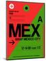 MEX Mexico City Luggage Tag 2-NaxArt-Mounted Art Print