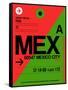 MEX Mexico City Luggage Tag 2-NaxArt-Framed Stretched Canvas