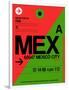 MEX Mexico City Luggage Tag 2-NaxArt-Framed Art Print