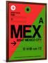 MEX Mexico City Luggage Tag 2-NaxArt-Framed Art Print