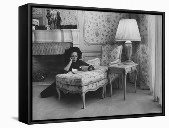 Mexican Actress Maria Felix at Her Home-Allan Grant-Framed Stretched Canvas