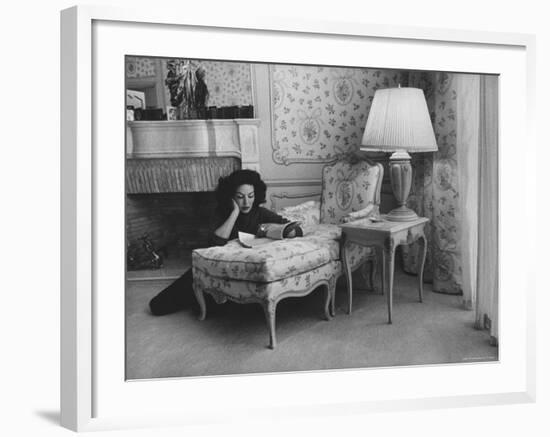 Mexican Actress Maria Felix at Her Home-Allan Grant-Framed Premium Photographic Print