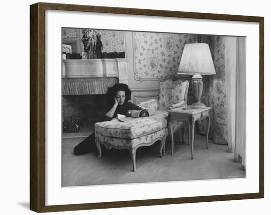 Mexican Actress Maria Felix at Her Home-Allan Grant-Framed Premium Photographic Print