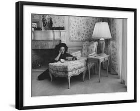 Mexican Actress Maria Felix at Her Home-Allan Grant-Framed Premium Photographic Print