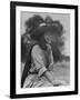 Mexican Actress Maria Felix on Set in Costume for New Picture "Juana Gallo" Reflected in a Mirror-Allan Grant-Framed Premium Photographic Print