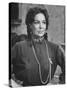 Mexican Actress Maria Felix on Set New Picture "Juana Gallo"-Allan Grant-Stretched Canvas